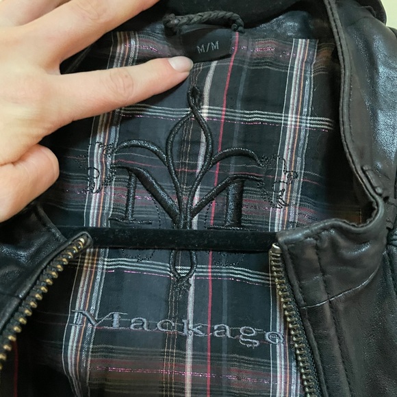 Mackage leather moto jacket - Picture 4 of 9